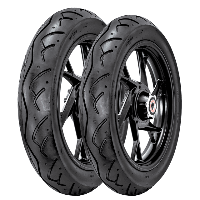 Llantas De Moto Montana 110/80-17 + 90/90-17 M-2300 Deportiva Uso Sin Camara