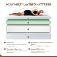 MLILY 12" Tight Top Gel Memory Foam Cal King Mattress, Medium