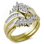 Keepsake Ks Everlasting Love 7/8 Ct Yg Bridal Set