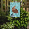 thumbnail image 2 of Carolines Treasures BB8134GF Lionhead Rabbit Blue Check Garden Flag, 2 of 3