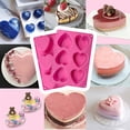 thumbnail image 3 of 2pcs 6 Holes Heart/Diamond Silicone Molds,3D Mousse Cake Mold for Hot Chocolate Bomb Baking Chocolate Fondant Wedding Engagement Valentines Day, 3 of 8