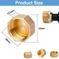 thumbnail image 2 of Brass Blanking Nut Cap,4 Pcs Brass End Cap with Washers, for Washing Machine Hot, Cold, Central Heating Pipework, Radiator Valve, faucets Tap, Compressed Air and Gas Applications, 2 of 7