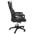 thumbnail image 4 of OFM ESS Chaise de Bureau en Cuir Pleine Fleur Style Course, Dossier Haut, Blanc, 4 of 12