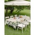 thumbnail image 5 of 52x70 Inch Outdoor Tablecloth with Umbrella Hole Zipper Rectangle Eucalyptus Rectangular Tablecloths Outside Waterproof Vintage Botanical Plant Country Pastoral Patio Table Cover for Picnic Party, 5 of 8