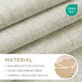 thumbnail image 2 of Cortinas Joydeco 100% opacas de lino natural, 132 x 183 cm, color beige, 2 of 9