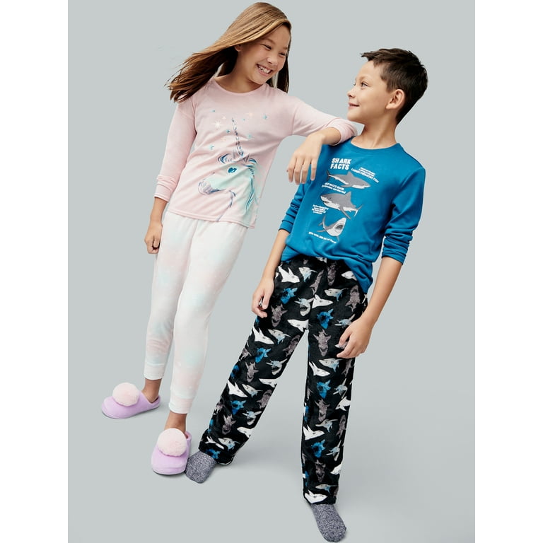 Wonder Nation Girls Exclusive Super Soft Long Sleeve Top Legging Pajama Set Sizes 4 18 Plus