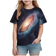 thumbnail image 4 of CYRBOKO Girls Graphic Tees, Short Sleeve Crewneck Pullover Casual Summer T-shirts Multicolor Size 9-10 T, 4 of 7