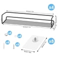 thumbnail image 4 of ROFAY Wall Mounted Spice Rack Organizer, 4-Tier Hanging Seasoning Shelf for Cabinet, Door, Pantry (Black), 4 of 6