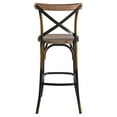 thumbnail image 4 of Acme Furniture Zaire Bar Chair in Antique Copper and Antique Oak Indoor, 4 of 7