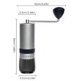 thumbnail image 2 of Manual Coffee Bean Grinder Stainless Steel Hand Coffee Mill 5 Adjustable Settings Portable Hand Crank Burr Grinder for Drip Coffee / Espresso / French Press Perfect for Home Office and Camp, 2 of 7