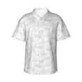 thumbnail image 2 of Picia Cute Poodle Dog Gentle Cotton Regular Fit Short Sleeve Casual Hawaiian Shirt for Men-Large, 2 of 9