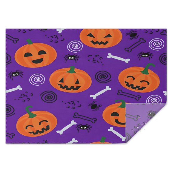 Happy Halloween Table Cover Wrinkle Resistant Washable Tablecolths Table Covers Evil Pumpkin Ghost Rectangle Table Cloths for Halloween Birthday Wedding Graduation