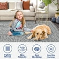 thumbnail image 7 of Haperlare Braided Print Runner Rugs for Hallway Washable Non Slip Entryway Laundry Runner Rug,Indoor Floor Rugs,2'x6' Solid Grey, 7 of 7