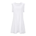 thumbnail image 3 of Women's Casual Tennis Dress ? Summer Sleeveless Casual Tennis Dress with Printed Loose Beach Style White L, 3 of 5