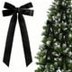 thumbnail image 1 of Lazos de Navidad de terciopelo Paquete de 16 | Envoltura de regalo navideña, decoración de árbol y corona, tela suave reutilizable, rojo 19.5x10cm | Accesorios para bolsas de dulces para fiestas de, 1 of 7
