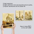 thumbnail image 3 of Paris Wall Art Eiffel Tower Canvas Wall Art Paintings Prints Wall Decor Abstract Vintage Pictures Framed Artwork Ready to Hang decorations for Family Living Room Bathroom Bedroom Dining Room Office, 3 of 6
