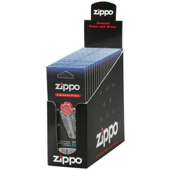 Zippo "Flint Cards", Full Box, 24 Pks, 144 Total Flints, Low Ship, 2406n