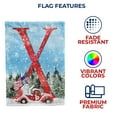 thumbnail image 3 of America Forever Winter Monogram Letter X Winter Snowman Garden Flag, Vertical Double Sided 12.5 x 18 inches Merry Christmas Happy Holiday Seasonal Flags for Outdoor, Yard Porch, Patriotic Snowman, 3 of 3
