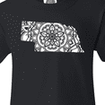 thumbnail image 4 of Inktastic Nebraska Silhouette Mandala Youth T-Shirt, 4 of 5