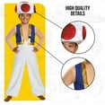 thumbnail image 2 of Toad Deluxe Costume, Large (10-12), 2 of 6