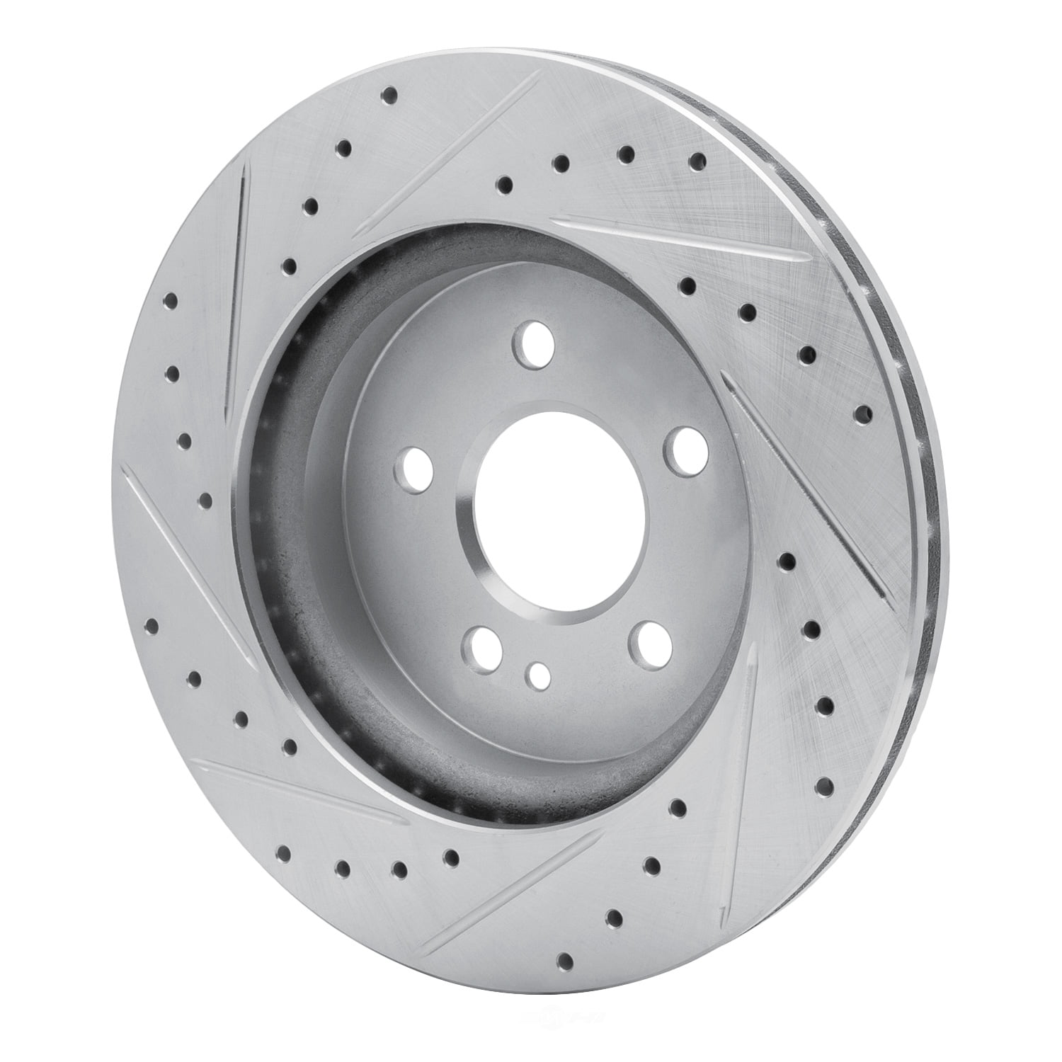 Dynamic Friction Company 631-63122R DFC Brake Rotor - Drilled And Slotted - Silver