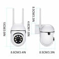 thumbnail image 3 of Cámaras de seguridad para exteriores, cámaras WiFi de 2,4 GHz para seguridad del hogar, cámaras de vigilancia domo 1080P con visión de 360°, cámara de seguridad con detección de movimiento y vigilanci, 3 of 9