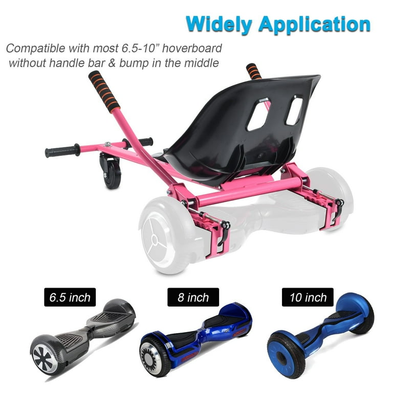 Hoverboard Seat Attachment Straps Not Required Kids Hover Board Accessory Go Kart 265lbs Capacity Adjustable Length 26 34.5