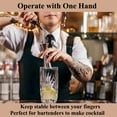 thumbnail image 6 of JTCAREERS Jigger for Bartending, Japanese Professional Cocktail Jigger, Jigger 2 OZ 1 OZ with Measurements Inside, Premium 304 Stainless Steel (Gold, 1 Jigger+2 Auto Flip Pourers), 6 of 8