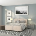 thumbnail image 2 of Flash Furniture Tribeca Queen Size Tufted Upholstered Platform Bed in Beige Fabric, 2 of 7