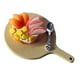 thumbnail image 5 of Juego de comida para casa de muñecas en miniatura 1:12, cuchara decorativa, pastel de frutas con bandeja naranja y manzanas, 5 of 9