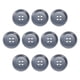 thumbnail image 1 of Botones de costura redondos de resina Uxcell de 12 piezas de 23 mm con 4 agujeros, gris, 1 of 6