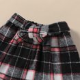 thumbnail image 5 of MAMAMI Toddler Girl Fall Outfits Girl Ruffle Long Sleeve Top and Plaid Half Skirt Set, 5 of 7