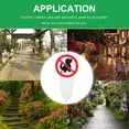 thumbnail image 2 of Letrero de advertencia "Prohibido defecar" con estaca para jardín, césped o patio., 2 of 8