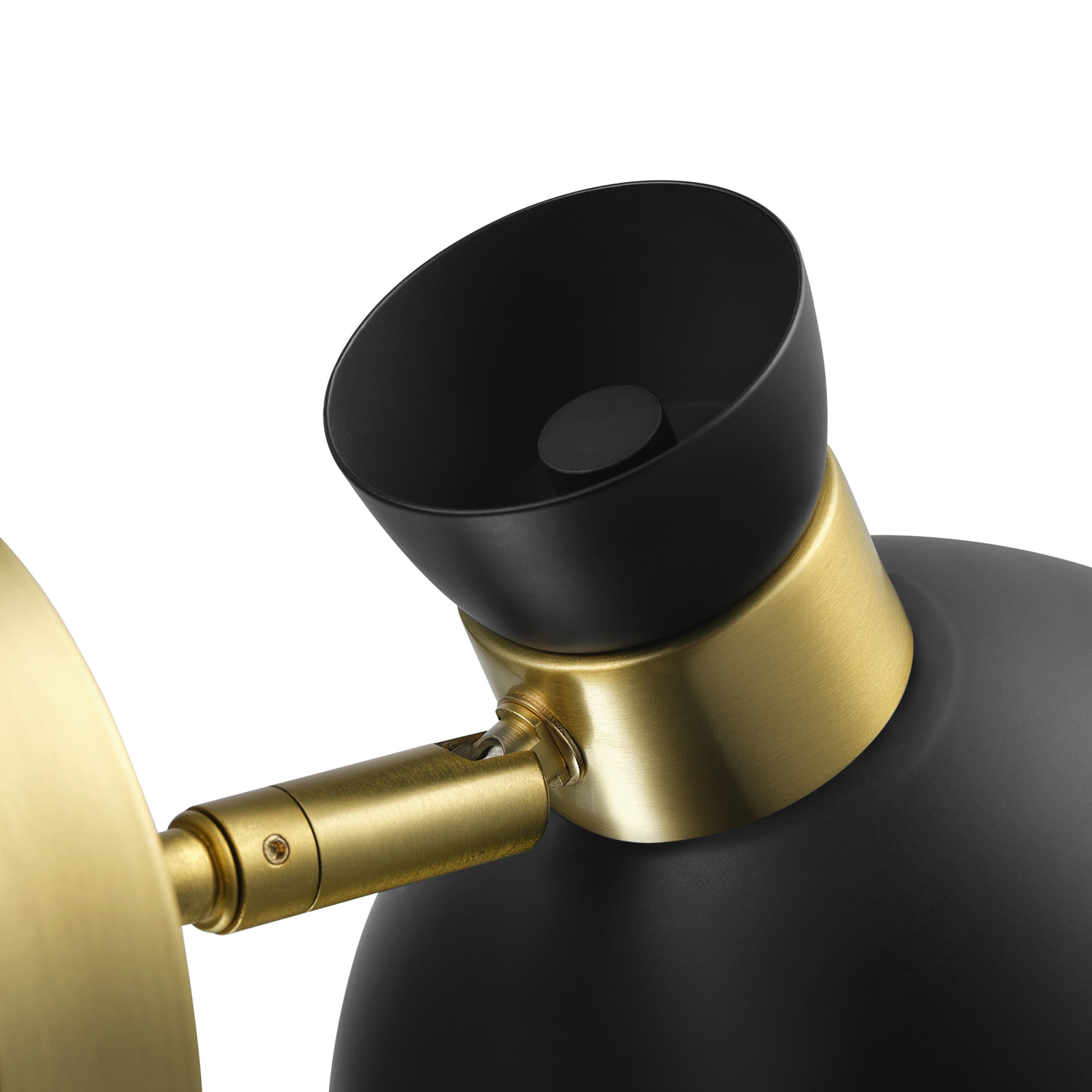 Globe Electric 1-Light Matte Brass Plug-in or Hardwire Indoor Wall Sconce with Pivoting Shade