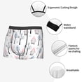 thumbnail image 3 of Yiaed Pink oldman Winter Forest Print Men's Soft Cotton Boxer Shorts Breathable Boxers Underwear Moisture-Wicking Underwear Stretch Boxer Briefs for Man-XX-Large, 3 of 5