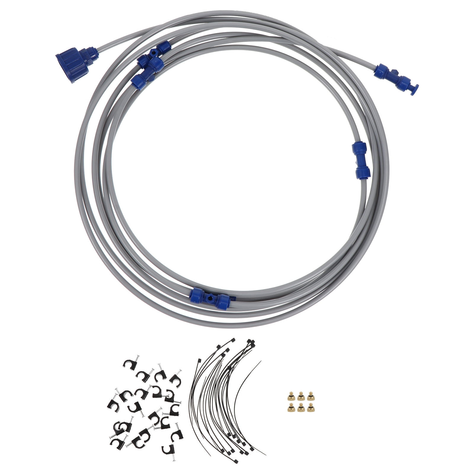 Homemaxs 1 Set Low Pressure Misting System Outdoor Misting Cooling System for Garden