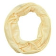 thumbnail image 1 of Sassy Scarves Women's Soft and Warm Solid Color Infinity Loop Scarf (Ivory), 1 of 1