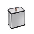 thumbnail image 2 of Cubo de basura para cocina, cubo de basura para colgar, cubo interior de acero inoxidable, cubo de basura para armario, interior, exterior, Camping, Pequeño BLESIY Cubo de basura colgante, 2 of 7