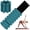 Green, variant on KOOOGEAR Pilates Wrist ＆ Ankle Weights for Women 1 Pair 2LBS(1lb Each) Adjustable Wrist Weights  Black