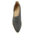 thumbnail image 5 of Brinley Co. Women's Faux Leather Almond Toe D'orsay Flats, 5 of 9