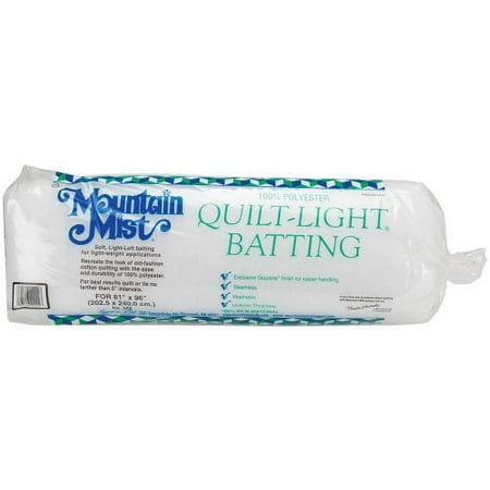 UPC: 0027206222227 | Mountain Mist Quilt-light Polyester Batting-full Size 81 x96 Fob: Mi