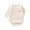 Beige, variant on Baby Bear Embroidery Side-Snap Long Sleeve Bodysuit Toddler Neutral Casual Romper Size:0-2 Months
