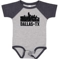 thumbnail image 3 of Inktastic Dallas Texas City Skyline with Grunge Boys or Girls Baby Bodysuit, 3 of 5