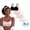 A-5 pack, variant on Big Girls Cotton Training Bras Wireless Light Padded for Teens Adjustable Straps Smooth Edge Comfortable Kids Bras 10-14 Years