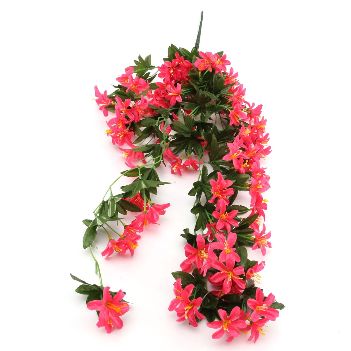 1 Bunch Silk Hanging Plants Artificial Lily Flower Garland Party Garden