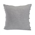 thumbnail image 5 of Ox Bay Sindy 20" x 20" Gray Shag Striped Cotton Adult Decorative Throw Pillow Cover, 5 of 9