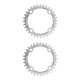 thumbnail image 3 of Yuarrent Juego de bielas, disco de dientes ancho 104BCD 32T, pernos para bicicletas de montaña, juego de cadenas de aluminio hexagonal de plata y 34T 2Conjunto, 3 of 6
