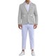thumbnail image 2 of CHAQUETA DEPORTIVA A RAYAS INSPIRADA EN CHIC PARA HOMBRES, AJUSTE CLÁSICO, BLAZERS FORMAL DE UN SOLO BOTÓN, 2 of 6