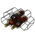 thumbnail image 5 of Fithood Black 9 Bottle Metal Wine Rack for Tabletop or Countertop, 5 of 5