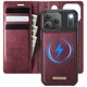 thumbnail image 2 of CaseMe Funda para Billetera for iPhone 17 Pro Compatible con Magsafe, 2 en 1 de Piel Sintética [Bloqueo RFID] Soporte para Tarjeta Abatible Cubierta Magnética Desmontable a Prueba de Golpes, 2 of 10
